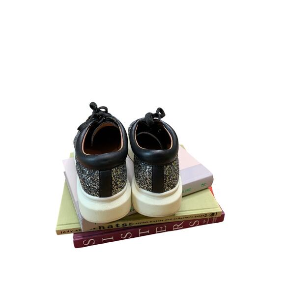 Linea Paolo Kelsey Platform Tennis Shoes Gold Glitter Metallic Womens Size 7.5 - Picture 8 of 9